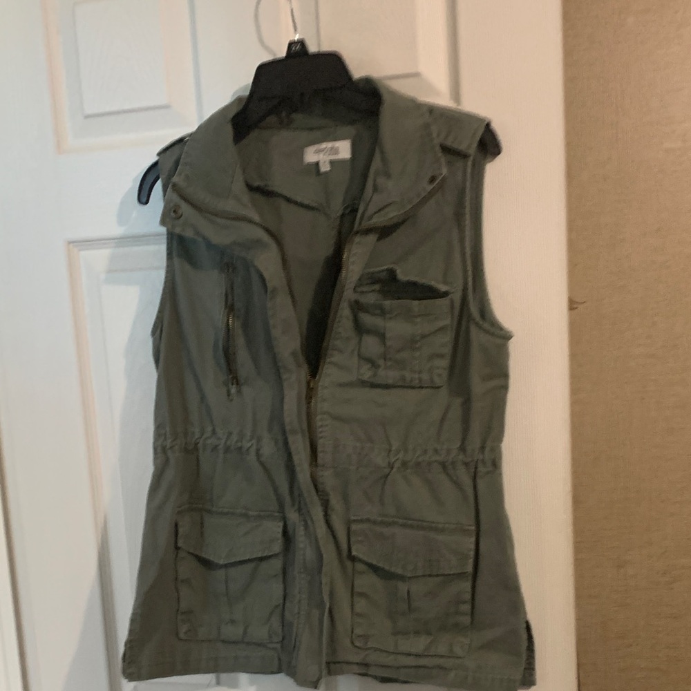 Charlotte Russe vest olive green size medium